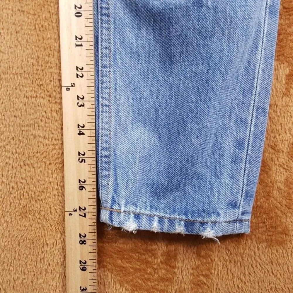 DEREK LAM 10 CROSBY Jeans Womens Size 25 Light Wash Straight High Rise LOU